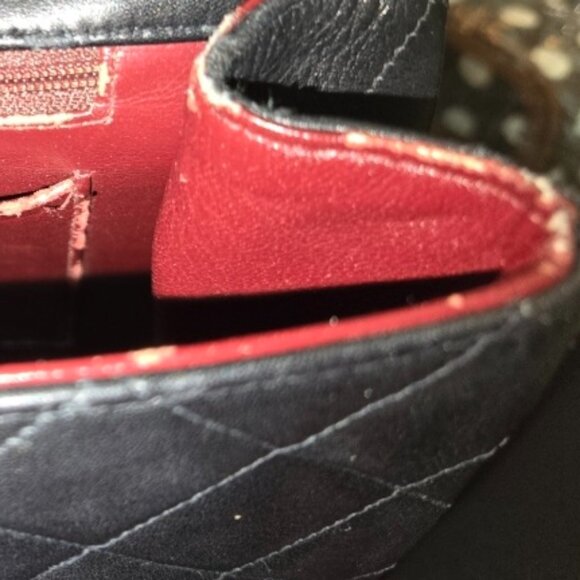 Authentic Preloved Chanel Matelasse  Lambskin Quilted XL Jumbo Single Flap - Picture 9 of 14